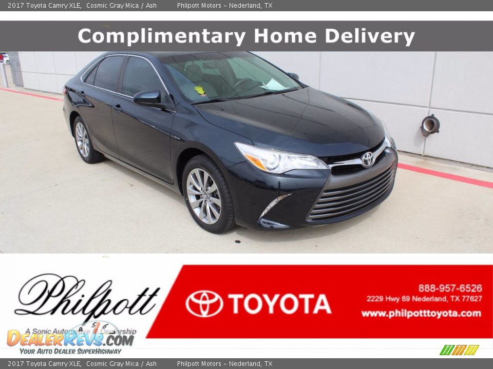 2017 Toyota Camry XLE Cosmic Gray Mica / Ash Photo #1