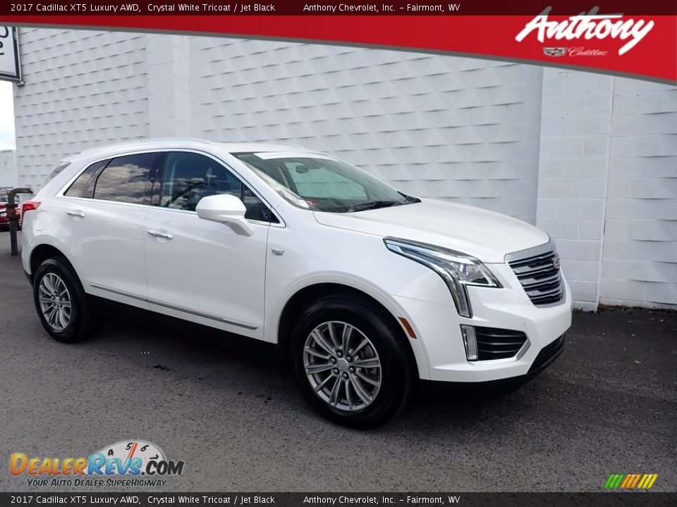 2017 Cadillac XT5 Luxury AWD Crystal White Tricoat / Jet Black Photo #1