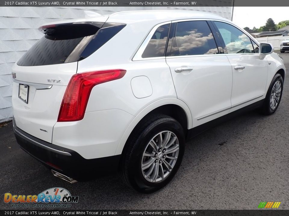 2017 Cadillac XT5 Luxury AWD Crystal White Tricoat / Jet Black Photo #6