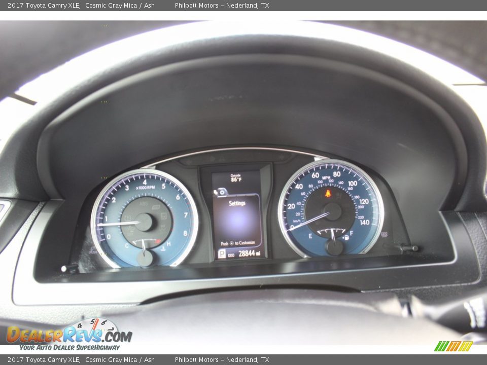 2017 Toyota Camry XLE Cosmic Gray Mica / Ash Photo #13