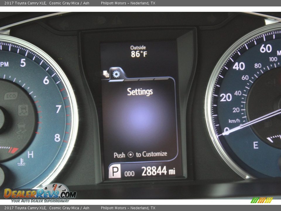 2017 Toyota Camry XLE Cosmic Gray Mica / Ash Photo #14