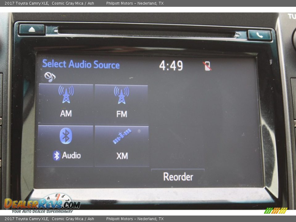 2017 Toyota Camry XLE Cosmic Gray Mica / Ash Photo #15