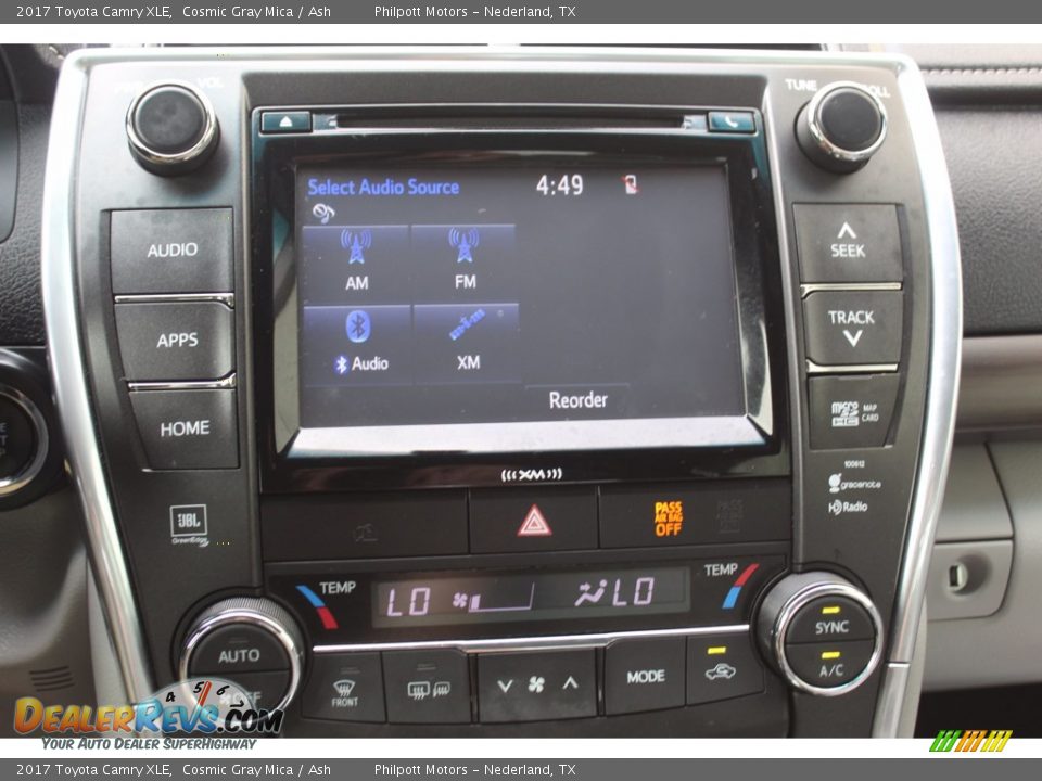 2017 Toyota Camry XLE Cosmic Gray Mica / Ash Photo #16