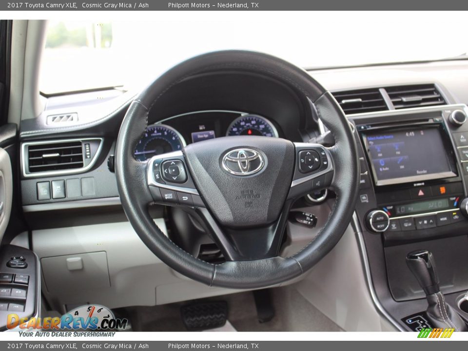 2017 Toyota Camry XLE Cosmic Gray Mica / Ash Photo #22
