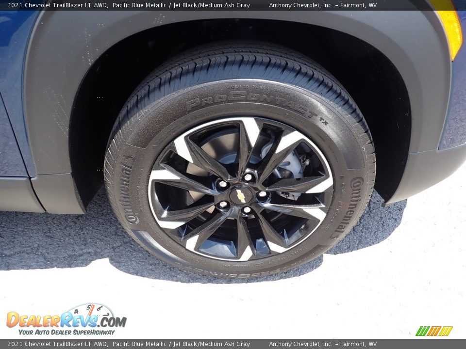 2021 Chevrolet TrailBlazer LT AWD Pacific Blue Metallic / Jet Black/Medium Ash Gray Photo #2