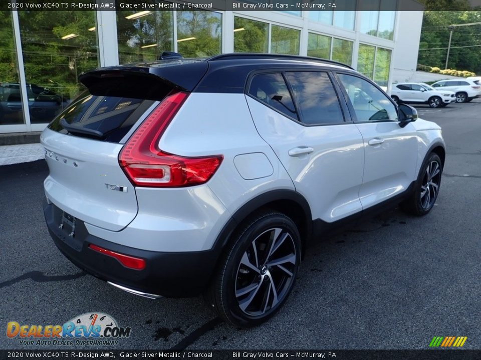 2020 Volvo XC40 T5 R-Design AWD Glacier Silver Metallic / Charcoal Photo #2