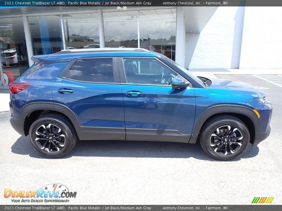Pacific Blue Metallic 2021 Chevrolet TrailBlazer LT AWD Photo #3