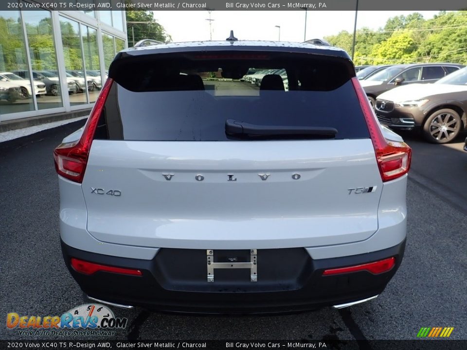 2020 Volvo XC40 T5 R-Design AWD Glacier Silver Metallic / Charcoal Photo #3