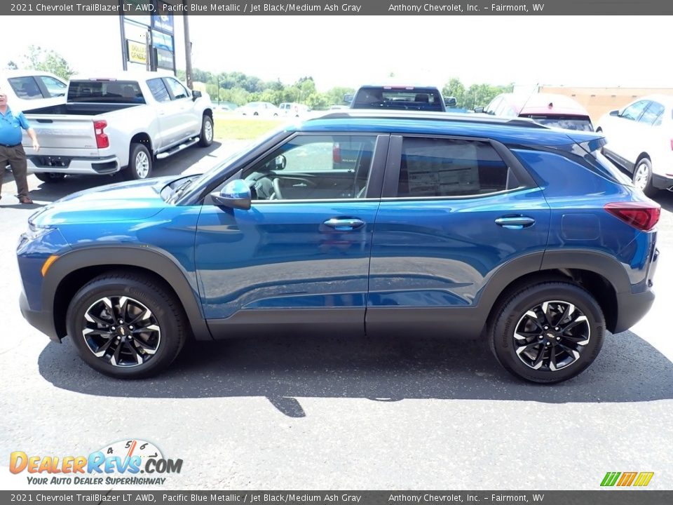 2021 Chevrolet TrailBlazer LT AWD Pacific Blue Metallic / Jet Black/Medium Ash Gray Photo #7