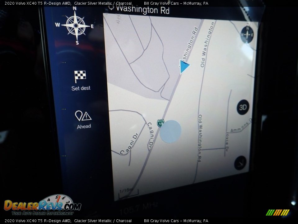 2020 Volvo XC40 T5 R-Design AWD Glacier Silver Metallic / Charcoal Photo #13