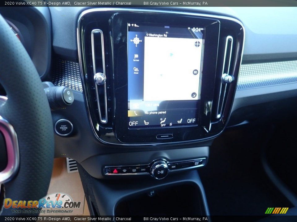 2020 Volvo XC40 T5 R-Design AWD Glacier Silver Metallic / Charcoal Photo #14