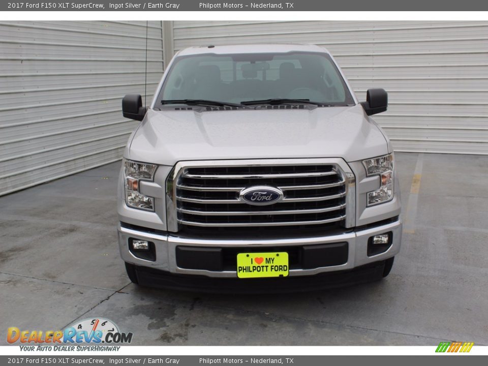 2017 Ford F150 XLT SuperCrew Ingot Silver / Earth Gray Photo #3