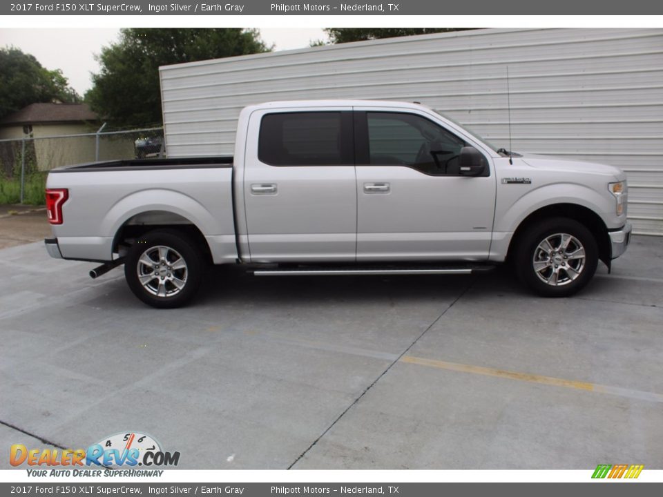 2017 Ford F150 XLT SuperCrew Ingot Silver / Earth Gray Photo #12