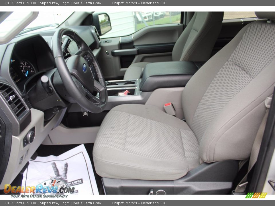 2017 Ford F150 XLT SuperCrew Ingot Silver / Earth Gray Photo #14