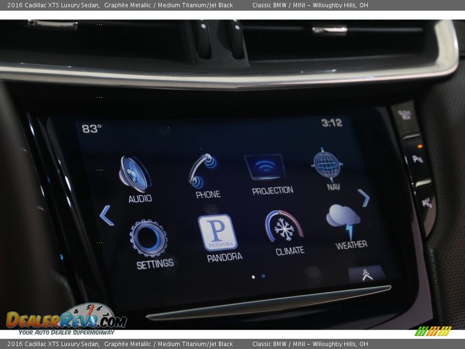 2016 Cadillac XTS Luxury Sedan Graphite Metallic / Medium Titanium/Jet Black Photo #14