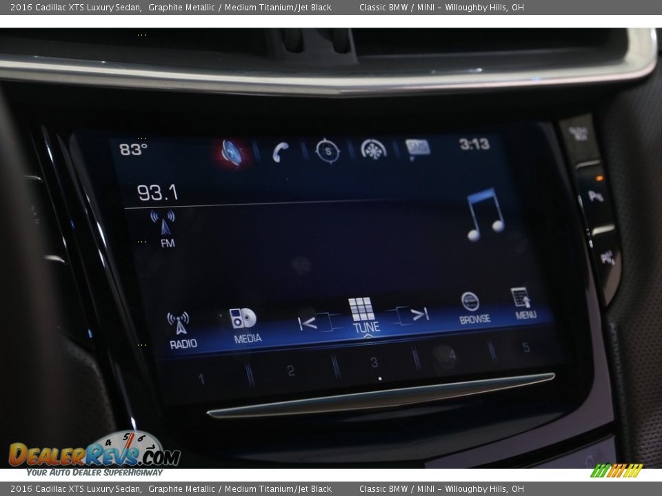 2016 Cadillac XTS Luxury Sedan Graphite Metallic / Medium Titanium/Jet Black Photo #16