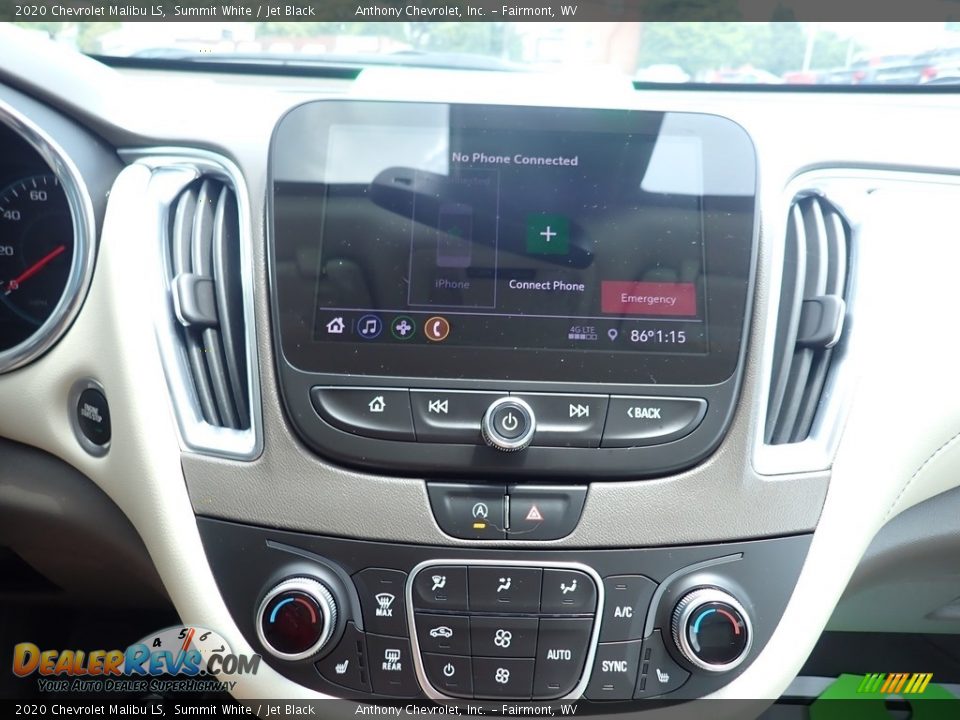 2020 Chevrolet Malibu LS Summit White / Jet Black Photo #13