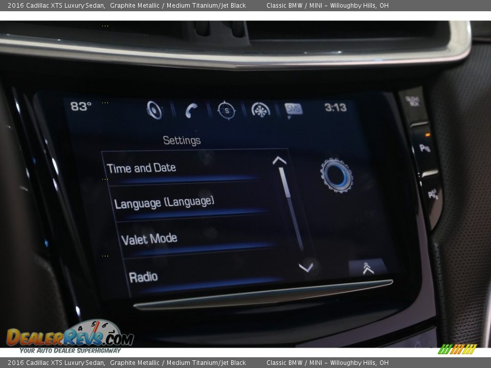 2016 Cadillac XTS Luxury Sedan Graphite Metallic / Medium Titanium/Jet Black Photo #19