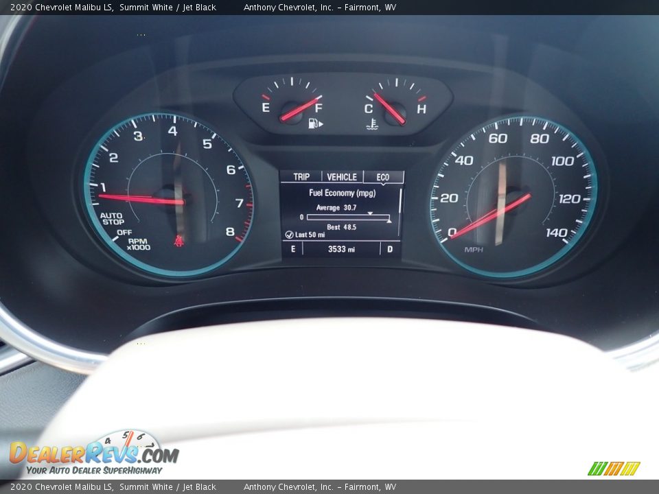 2020 Chevrolet Malibu LS Summit White / Jet Black Photo #15