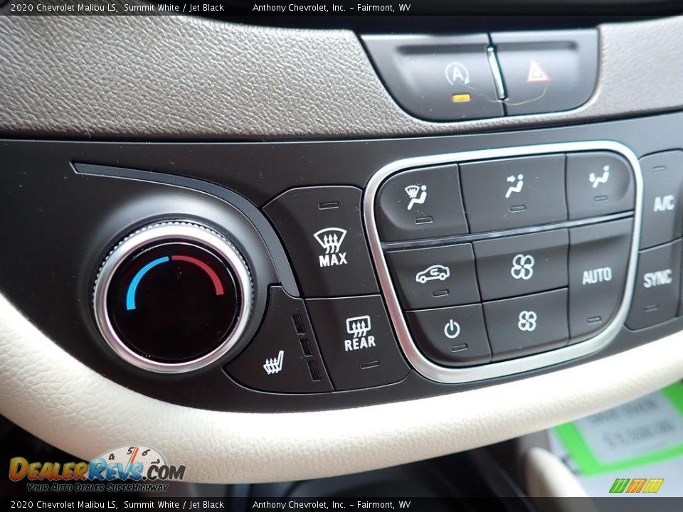 2020 Chevrolet Malibu LS Summit White / Jet Black Photo #16