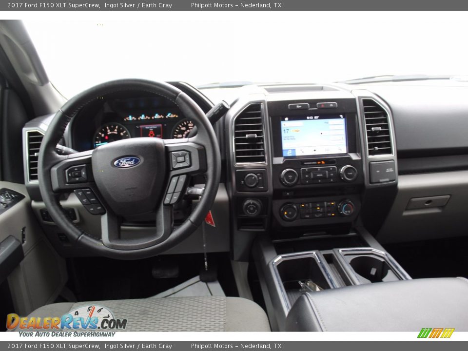 2017 Ford F150 XLT SuperCrew Ingot Silver / Earth Gray Photo #24