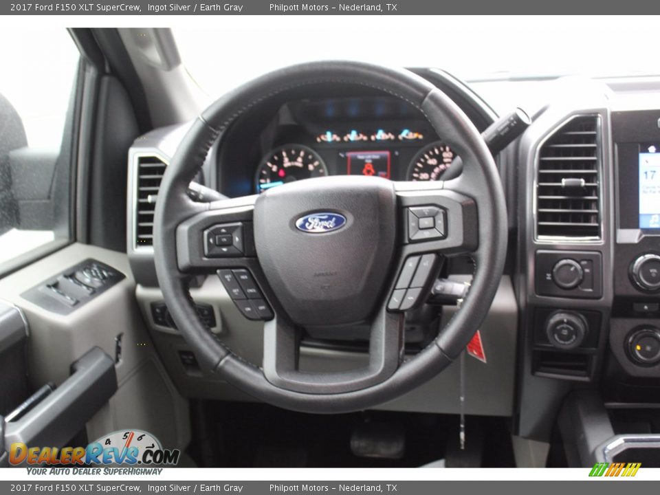 2017 Ford F150 XLT SuperCrew Ingot Silver / Earth Gray Photo #25