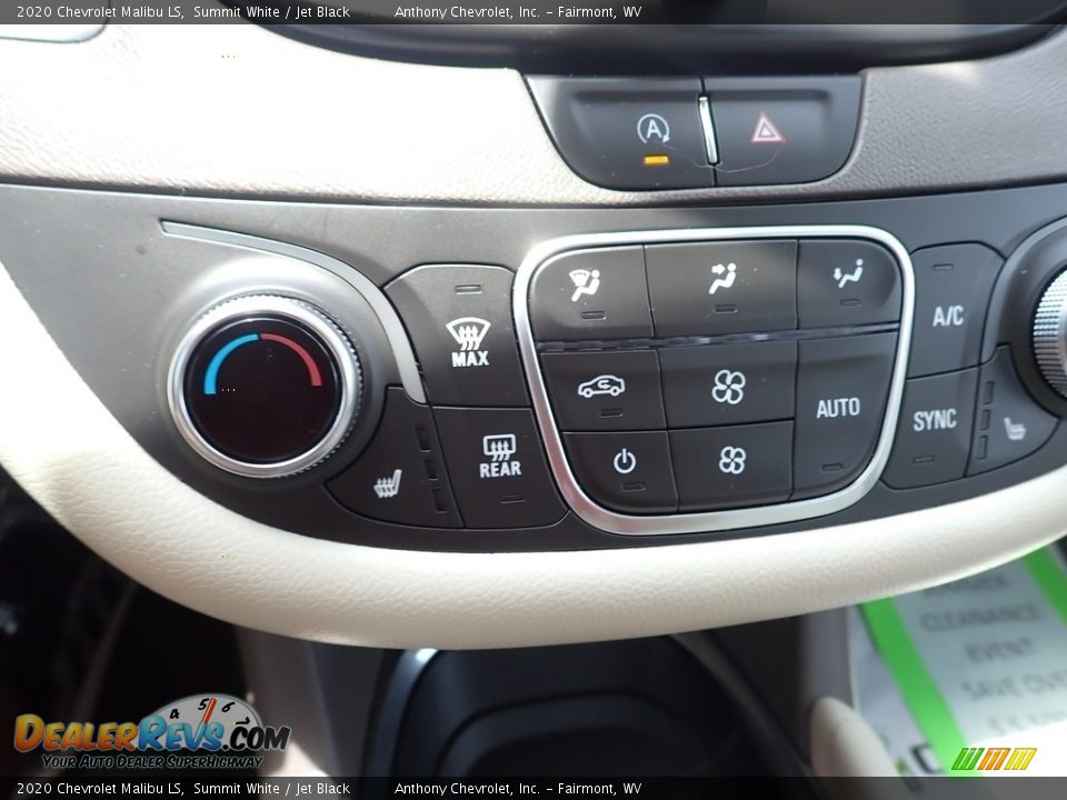2020 Chevrolet Malibu LS Summit White / Jet Black Photo #20