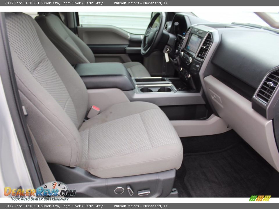 2017 Ford F150 XLT SuperCrew Ingot Silver / Earth Gray Photo #30