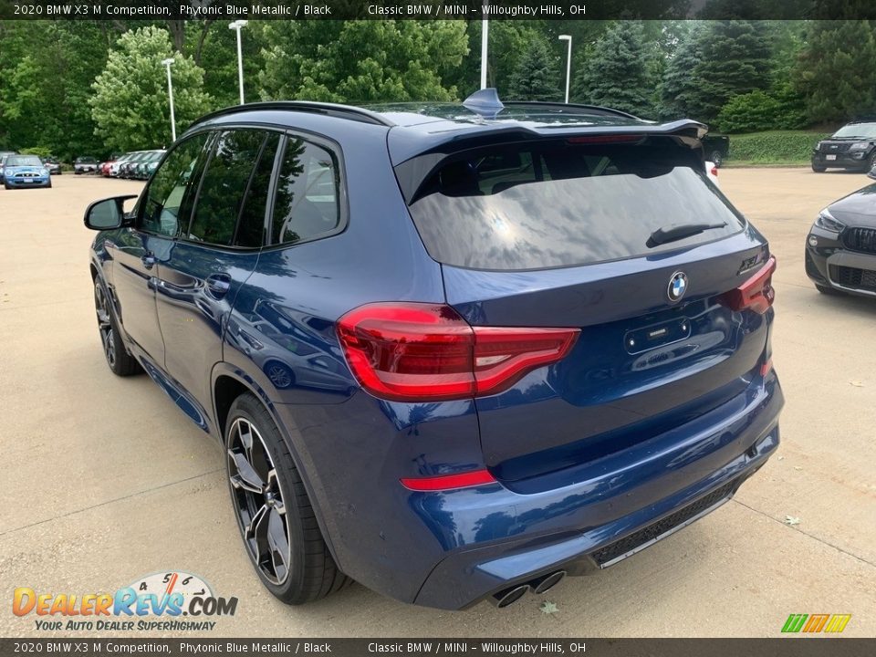 2020 BMW X3 M Competition Phytonic Blue Metallic / Black Photo #2