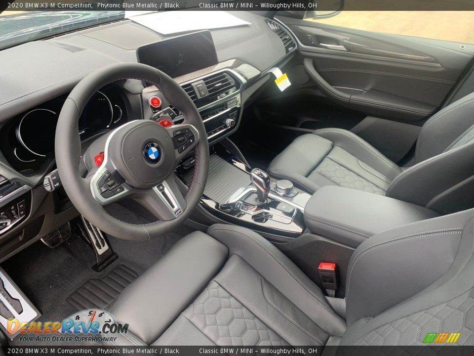 Black Interior - 2020 BMW X3 M Competition Photo #3