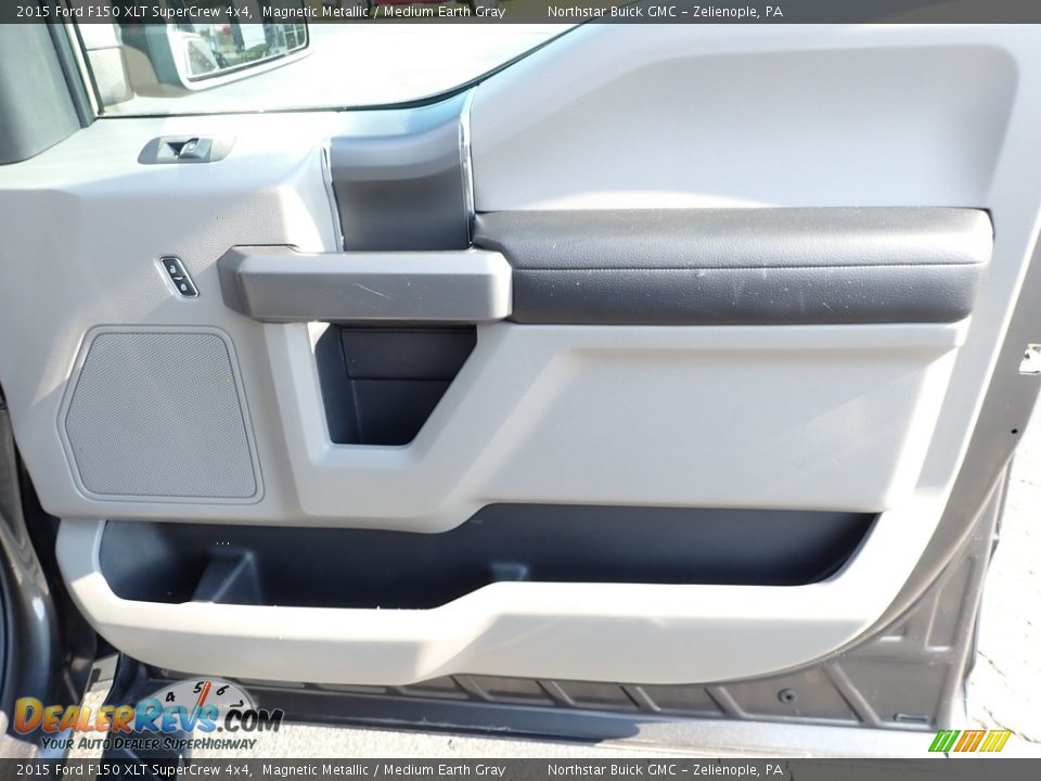 2015 Ford F150 XLT SuperCrew 4x4 Magnetic Metallic / Medium Earth Gray Photo #7