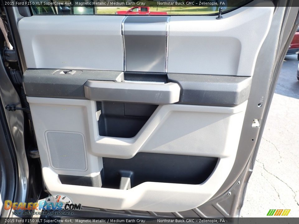 2015 Ford F150 XLT SuperCrew 4x4 Magnetic Metallic / Medium Earth Gray Photo #8