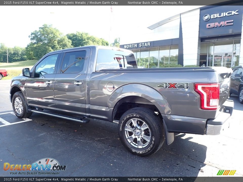 2015 Ford F150 XLT SuperCrew 4x4 Magnetic Metallic / Medium Earth Gray Photo #11