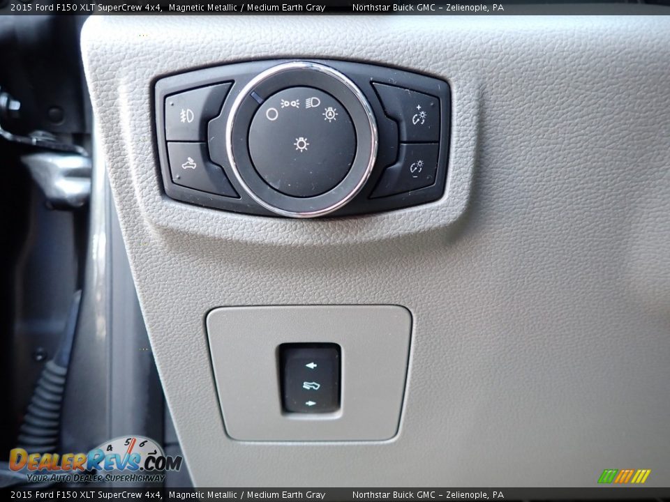 2015 Ford F150 XLT SuperCrew 4x4 Magnetic Metallic / Medium Earth Gray Photo #17