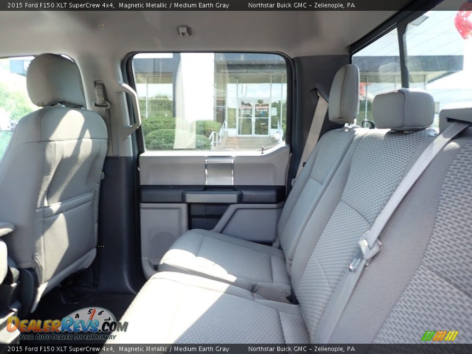 2015 Ford F150 XLT SuperCrew 4x4 Magnetic Metallic / Medium Earth Gray Photo #19