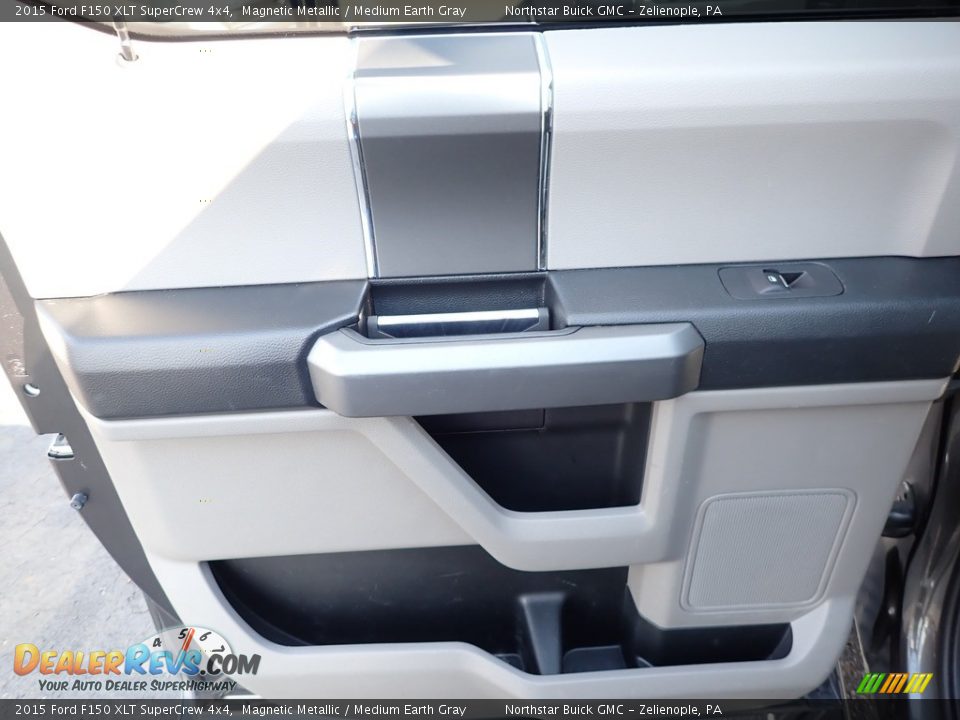 2015 Ford F150 XLT SuperCrew 4x4 Magnetic Metallic / Medium Earth Gray Photo #21