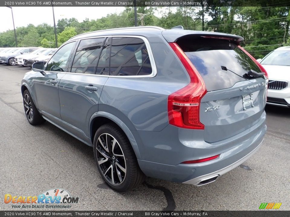 2020 Volvo XC90 T6 AWD Momentum Thunder Gray Metallic / Charcoal Photo #4