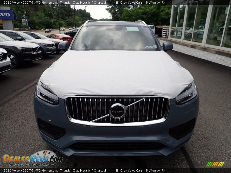 2020 Volvo XC90 T6 AWD Momentum Thunder Gray Metallic / Charcoal Photo #6