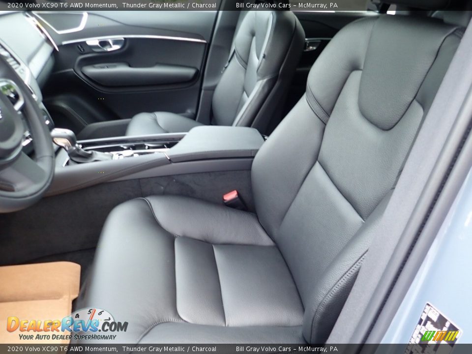 2020 Volvo XC90 T6 AWD Momentum Thunder Gray Metallic / Charcoal Photo #7