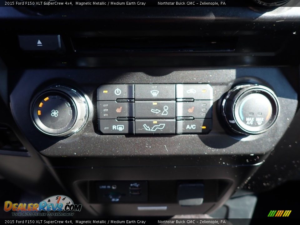 2015 Ford F150 XLT SuperCrew 4x4 Magnetic Metallic / Medium Earth Gray Photo #28