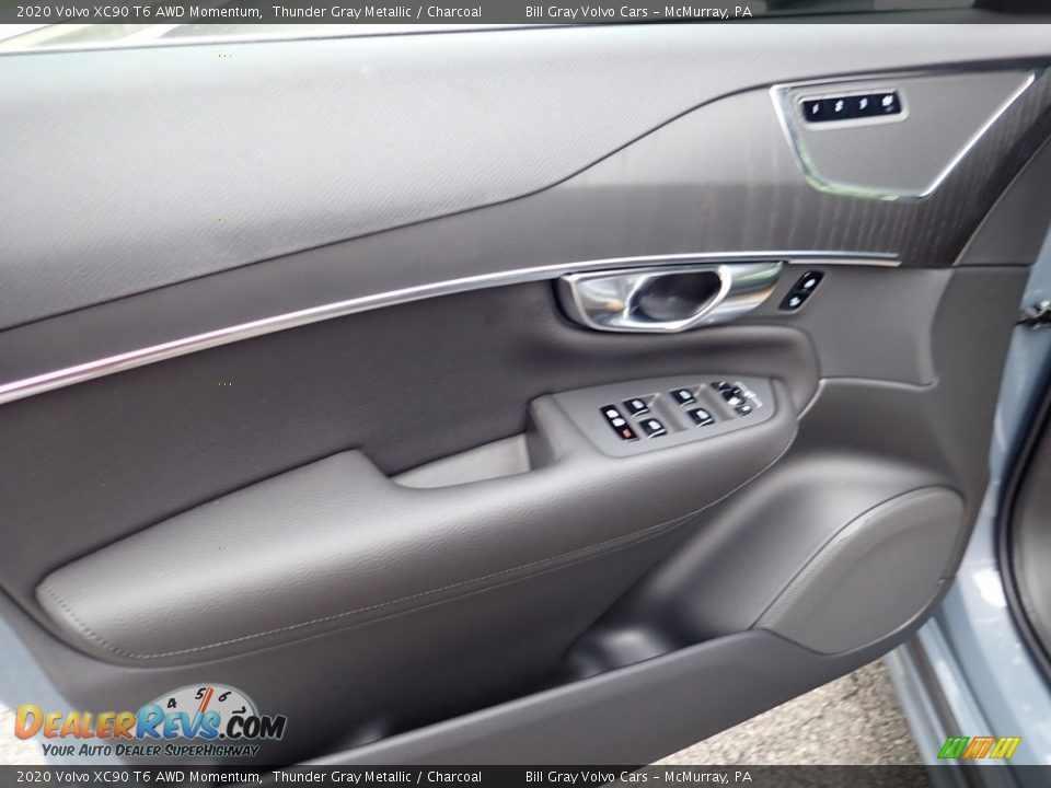 2020 Volvo XC90 T6 AWD Momentum Thunder Gray Metallic / Charcoal Photo #11