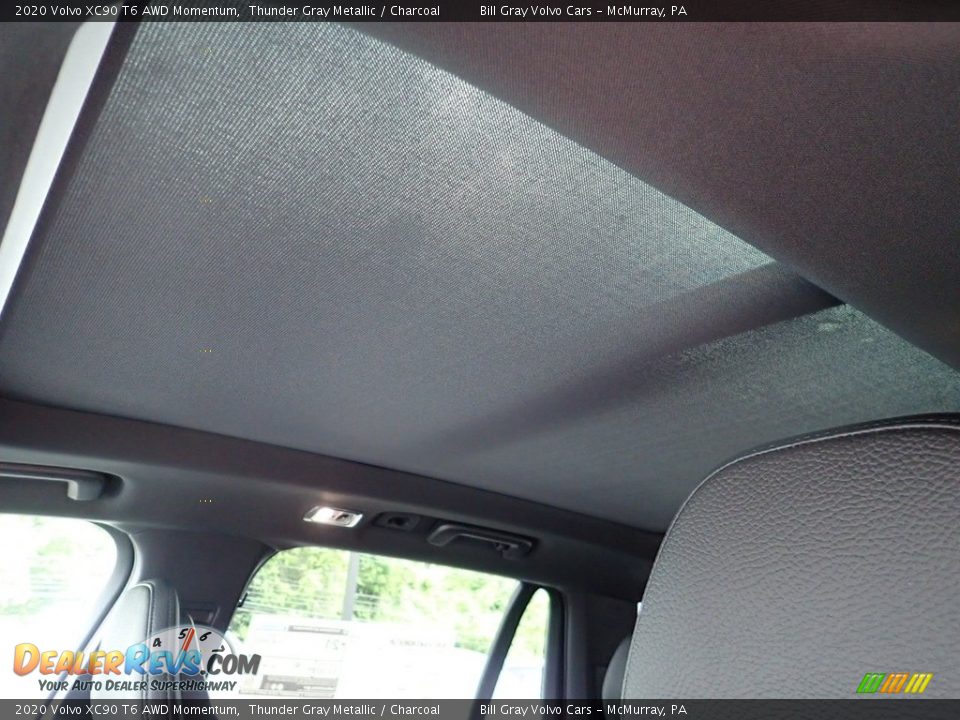 2020 Volvo XC90 T6 AWD Momentum Thunder Gray Metallic / Charcoal Photo #12