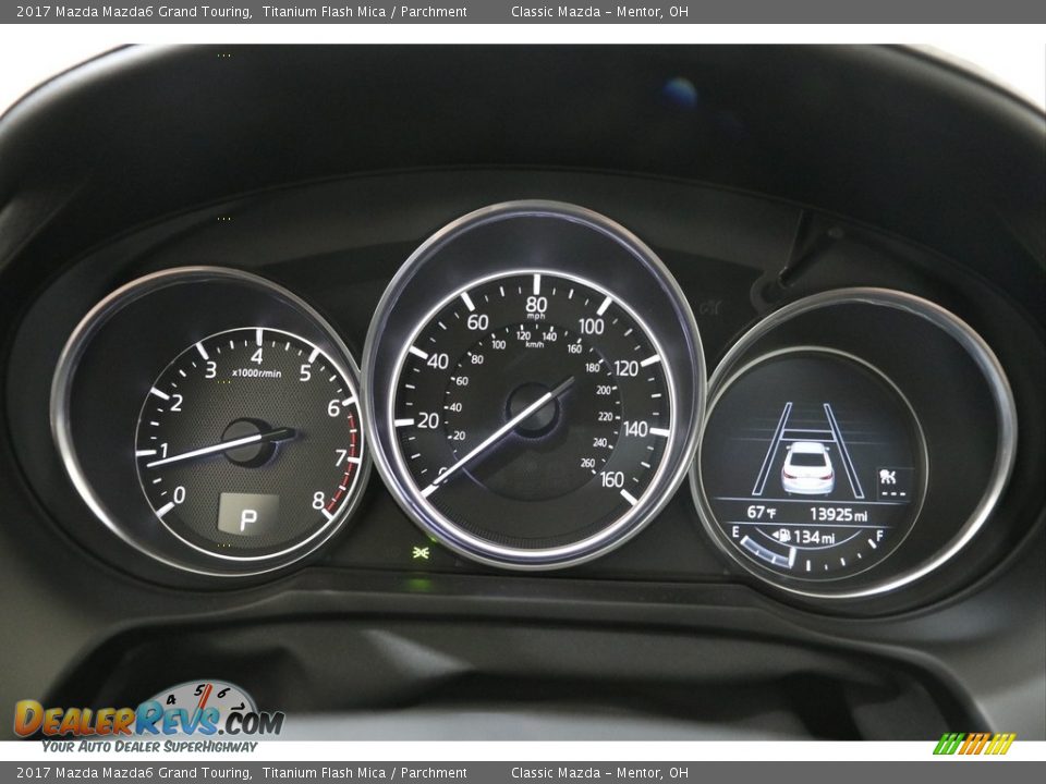 2017 Mazda Mazda6 Grand Touring Titanium Flash Mica / Parchment Photo #8