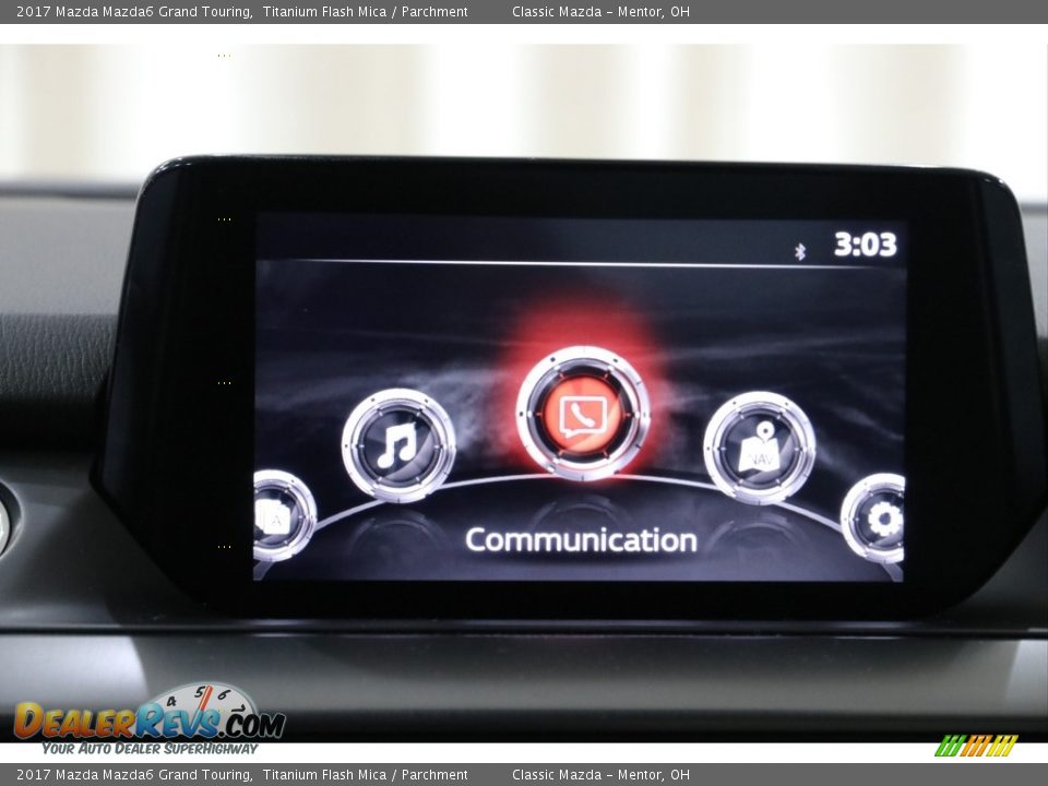 2017 Mazda Mazda6 Grand Touring Titanium Flash Mica / Parchment Photo #12