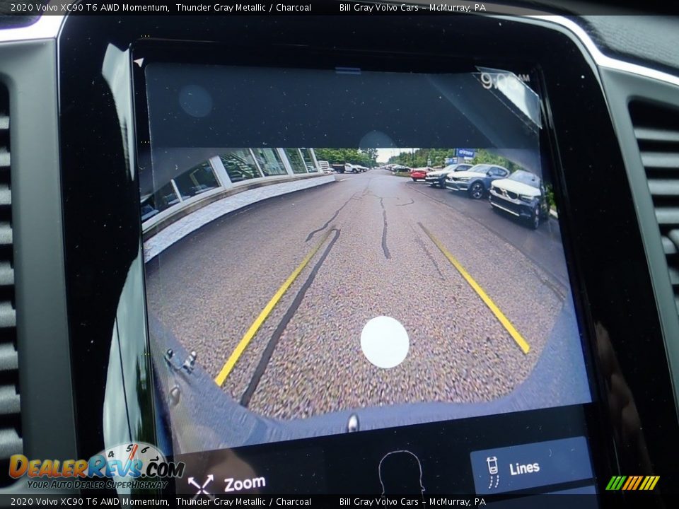 2020 Volvo XC90 T6 AWD Momentum Thunder Gray Metallic / Charcoal Photo #15