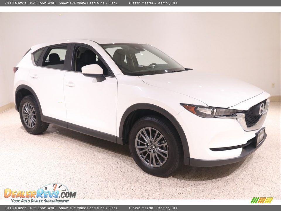 2018 Mazda CX-5 Sport AWD Snowflake White Pearl Mica / Black Photo #1