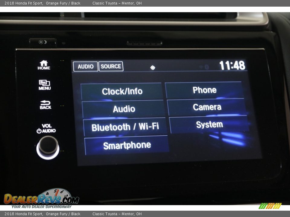 2018 Honda Fit Sport Orange Fury / Black Photo #15