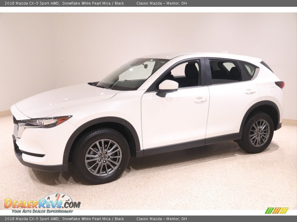 2018 Mazda CX-5 Sport AWD Snowflake White Pearl Mica / Black Photo #3