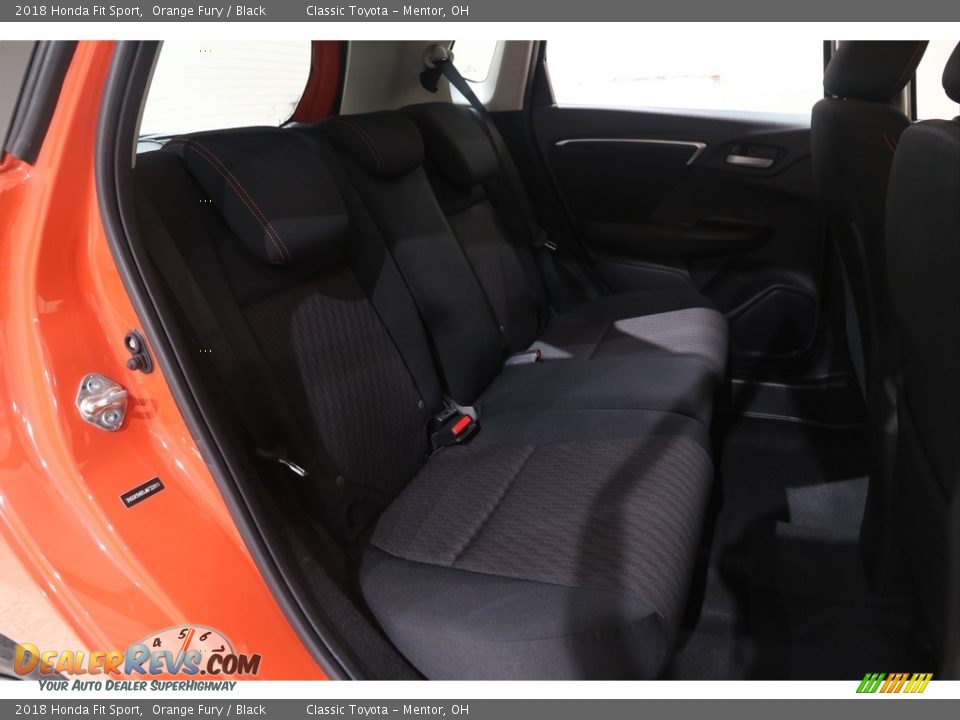 2018 Honda Fit Sport Orange Fury / Black Photo #21