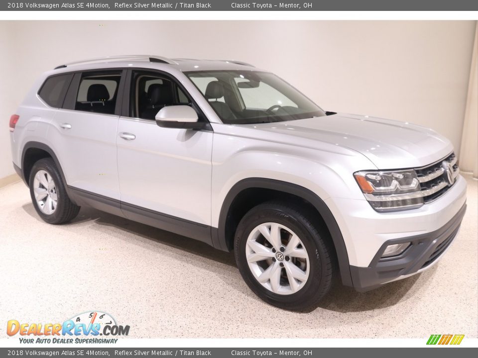 2018 Volkswagen Atlas SE 4Motion Reflex Silver Metallic / Titan Black Photo #1